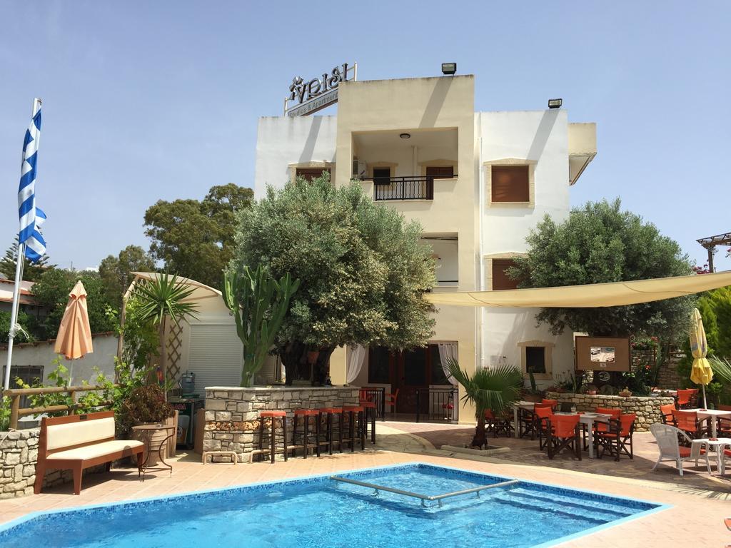 Vrisi Apartments & Villa Pitsidia Bagian luar foto